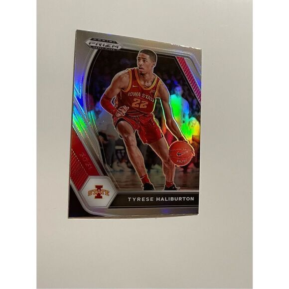 Tyrese Halliburton prizm rookie draft pick #37 mint condition refractor rare - Picture 1 of 4